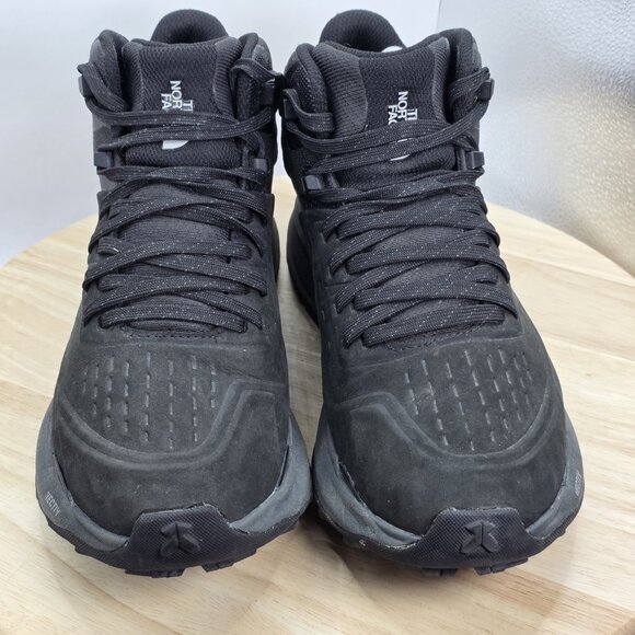 Size 9.5 - The North Face Vectiv Exploris 2 Mid Leather Hiking Boots Black - Picture 4 of 9